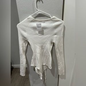 White Ribbed Body Suit